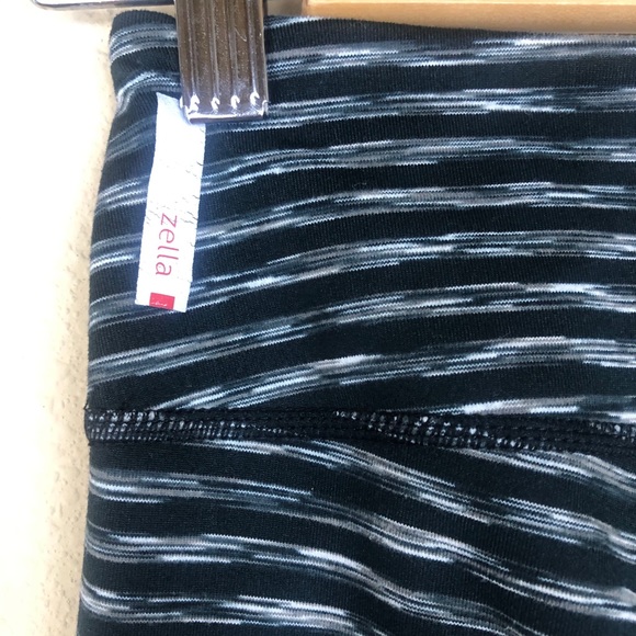 Zella striped full length leggings yoga exercises soft XS - Picture 3 of 6